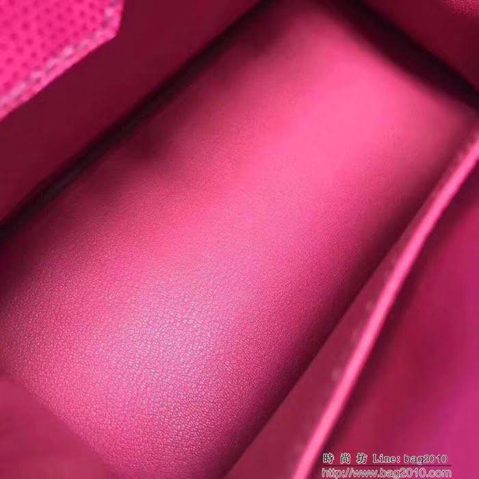 HERMES愛馬仕 鉑金包 Birkin 25cm 蜥蜴 Lizard leather 玫瑰紅 金扣 蠟線手縫 時尚手提包  Ama1149